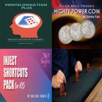 Mentelimination Plus by Ken Courcy，Mighty Power Coin by Jimmy Fan，Inject Shortcuts Pack Vol 1 by Del Frate，Wooden Cup &amp; Ball Rou
