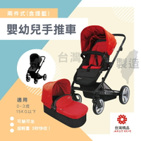 兩色可選 台灣製 外銷歐美  慢跑車款 0-3歲可替換兩件式輕量快收嬰幼兒手推車 統姿