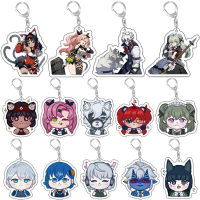 Anime Zenless Zone Zero Keychains Cartoon Figure Nicole Corin Von Lycaon Billy Koleda Pendant Car Ke