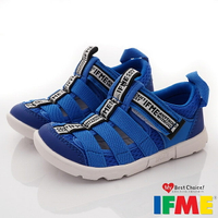 IFME日本健康機能童鞋-透氣休閒鞋水涼鞋款IF30-231612寶藍(中小童段)