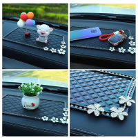 Car Headboard Glide Mat, U2c3, Large Size, for Center Console and Desktop Storage, with Phone Holder