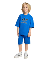 ชุดเซ็ตเด็กเล็กยูนิเซ็กส์ เสื้อยืด + กางเกงขาสั้น Big Logo Execution สีน้ำเงิน