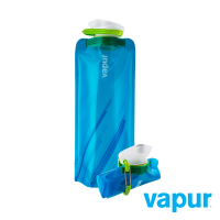 【美國Vapur】Element 運動摺疊水袋 0.7L 藍 #10157(運動水壺 摺疊水壺)