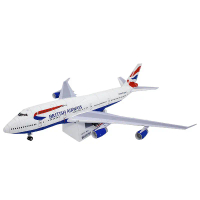 Model Kertas Pesawat Boeing 747 Pesawat Awam DIY Kraftangan