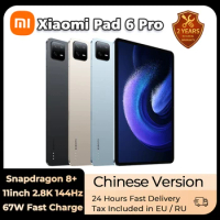 Xiaomi Mi Pad 6 PRO Tablet Snapdragon 8+ 11inch 144Hz 2.8K Display 4 Stereo Speakers 8600mAh 67W Fast Charger Android 13 2023