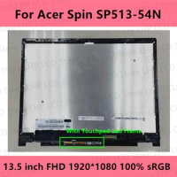 13.5 Inch For Acer Spin 5 SP513 SP513-54N LCD Touch Screen EDP 40Pins FHD 1920*1080 100% sRGB Digitizer Display Assembly