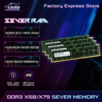 DDR3 4GB 8GB 16GB 32GB ECC server memory 1333 1600 1866 DDR 3 ECC REG RIMM RAM X58 X79 motherboard