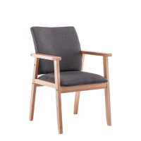 【啟木】現代簡約實木餐椅 靠背椅 電腦椅(家用餐椅 凳子 靠背扶手椅 升級顏色款)