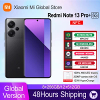Global Version Xiaomi Redmi Note 13 Pro Plus 5G Smartphone 200MP Camera MediaTek Dimensity 7200-Ultra 6.67" 120Hz 120W Charge