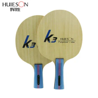 Huieson 7 Ply Pure Wood Table Tennis Blade 2 Ply Limba 5 Ply Ayous Wood Powerful Ping Pong Blade for Senior Training Racket K3