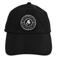 KARL LAGERFELD 卡爾 老佛爺徽章LOGO造型棒球帽.黑