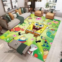 Sponge-bob Cartoon printed carpet non-slip carpet Yoga mat area rug outdoor carpet photography channel Birthday Gift