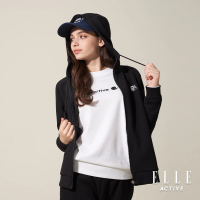 【ELLE ACTIVE】男女共款 經典連帽外套-黑色(EA24S2F6101#99)