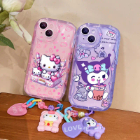 เคสการ์ตูน ดีไซน์หัวใจ Hello Kitty Kuromi เข้ากันได้กับ Honor 200, 90, X9C, สมาร์ท 9X, 90, 70 Lite, 