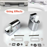 Toilet Lid Hinges Soft Close Fixing Connector Flush Toilet Cover Slowly Lowering Gemel Closestool Replacements Hardware Parts