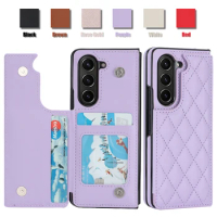 Wallet Small Fragrance For Samsung Galaxy Z Fold5 4 3 Huawei P50 Pocket Vivo X Fold2 Huawei Mate X3 Button Flip Leather Cover