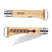 【OPINEL】No.10 法國不鏽鋼櫸木折刀 / 紅酒開瓶器 / 開瓶蓋器(#OPI_002578)