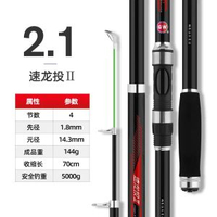 #N/A - 光威速龍投二代海竿套裝超硬調釣魚杆拋投魚竿海釣竿手海兩用竿