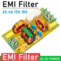 DYKB EMI power Filter 2A 8A 15A 25A EMI electromagnetic interference Filter module AC DC power Purifier Amplifier Filtering