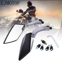 For Ducati HYPERMOTARD 821 939 SP SS 750 800 900 Motorcycle Mirror 8/10mm Scooter Electrombile Back Side Convex Mirror Universal