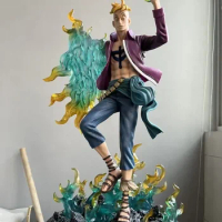 Anime One Piece Figure Marco Model Dolls Fire Phoenix Undead Bird Luminous Anime Action Figure Pvc Statue Decor Kids Toys Gifts