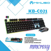 Mikuso KB-C021 Keyboard & Mouse USB Combo Keyboard Gaming Grieta RGB
