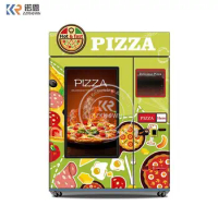 New Business Ideas Hamburger Sandwich Pizza Vending Machine With 55-inch Touch Screen &amp; Microwave Oven