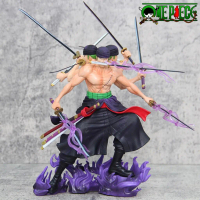 One Piece Roronoa Zoro Asura Mode Ultimate Nine Sword Style 30cm Action Figure Decoration
