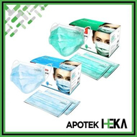 Masker Bedah Karet 3 ply Dewasa Onemed Box isi 50 Onemed Hijau