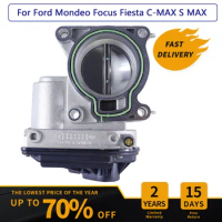 55mm Throttle Body for Ford Focus 2 Fiesta ST150 MK 6 Mondeo Petrol 1.8 2.0 Engine C-MAX Throttle Valve 4M5G9F991FA 4M5U9E927DC