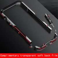 For Apple iPhone 15 14 13 pro max 12 xs 11 8 Plus Case XR SE Drop Protection Metal +Silicone phone case