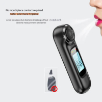 Professional Automatic Alcohol Tester LED Display Breath Tester Breathalyzer Analyzer Detector Rechargeable Alcohol Test Tool