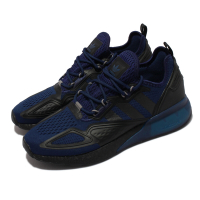 adidas 休閒鞋 ZX 2K BOOST 男鞋 愛迪達 三葉草 襪套 球鞋穿搭 藍 黑 FZ3330