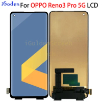 Original Amoled For OPPO Reno3 Pro 5G LCD Display Touch Screen Panel Digitizer Assembly For OPPO Reno 3 pro 5G CPH2009 LCD