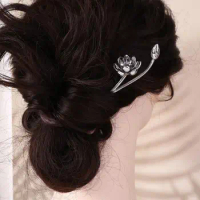 Ancient Headwear Cheongsam Hairstyle Design Tool Metal Hairpin Ancient Style Hairpin Chinese Style Headwear Hanfu Hair Sticks