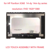 140INCH for HP Pavilion X360 14-DY 14m-by LCD Display Touch Screen Panel Digitizer Assembly 1920X1080 Replacement