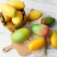加重仿真黃芒果澳芒模型道具 廚房裝飾Lmdec仿真水果假水果蔬菜