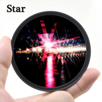 KnightX Star 6 Line Filter For Canon Sony Nikon 500d 200d 400d photo d3300 d600 2000d accessories 49 52 55 58 62 67 72 77 mm