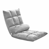 【Ashley House】麂皮帶腰枕可折疊舒適懶人沙發椅/和室椅