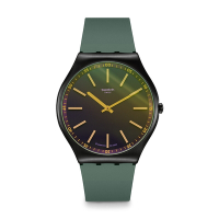 Swatch Skin Irony 超薄金屬系列手錶 GREEN VISION (42mm) 男錶 女錶 瑞士錶 錶