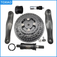 Mountain Bike Middle Drive Motor Accessory BB mtb bicycle 3-speed chain wheel crank set for DIY Ebike Conversion Kit