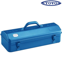 TOYO 提把山型工具箱/收納盒/手提箱 Y-410 BLUE 藍