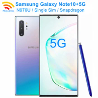 Samsung Galaxy Note10+ Note10 Plus 5G N976U 6.8" 12GB RAM 256GB ROM NFC Octa Core Snapdragon Original Android Cell Phone