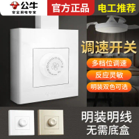 Công Tắc Điều Khiển Tốc Độ, Bull, Gắn Bề Mặt, Quạt Trần Gia Dụng, Điều Chỉnh Tốc Độ Vô Cấp, 220V, Th
