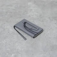 Dompet BALENCIAGA NEO CLASSIC GREY ZIP LONG WALLET 100%ORIGINAL