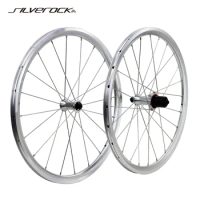 SILVEROCK 20" 1 1/8" 451 406 Alloy Minivelo Wheels XR240 Rim Caliper V Brake for Tern Folding Recumbent Bike Mini Velo Wheelset
