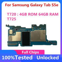 for Samsung Galaxy Tab S5e T720 T725 Motherboard Unlocked Logic Board For Galaxy Tab S5e With Full Chips Android System