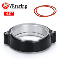 VR - 102mm Exhaust V-band Clamp w Flange System Assenbly Anodized Clamp For 4" OD Turbo Dump Pipe VR-VCE05