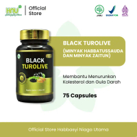 HNU Black TurOlive isi 75 kapsul Nigella Sativa Plus Olive Oil