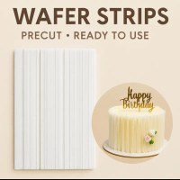 Wafer Paper Strips, wafer paper circles,Edible Cake Decorations, Ready to Use cake decoration,wafer 